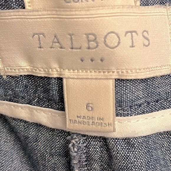 Womens’ Talbots Blue Cotton Capri Pants Size 6 - Picture 4 of 4